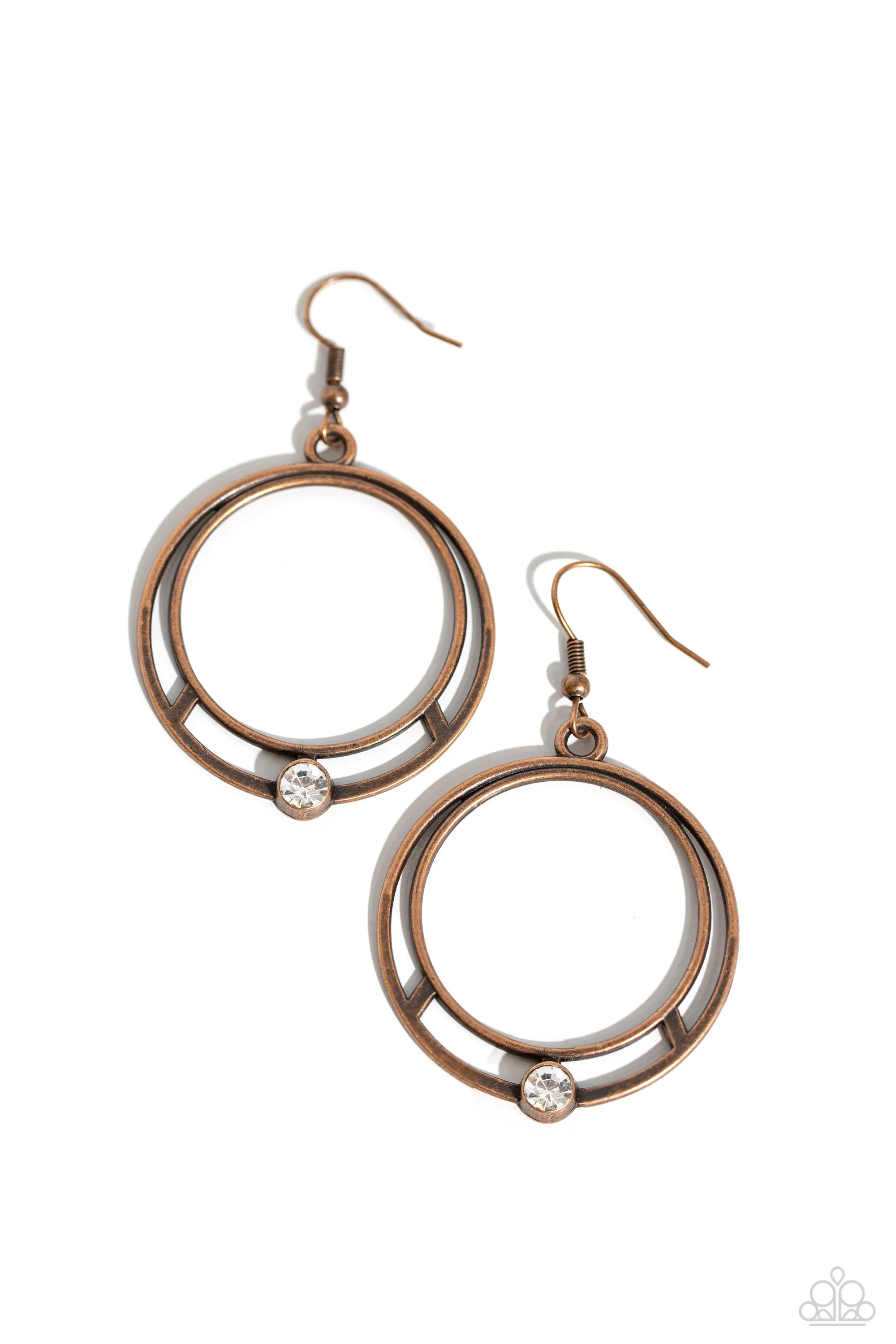 Earrings Refined Rotation - Copper