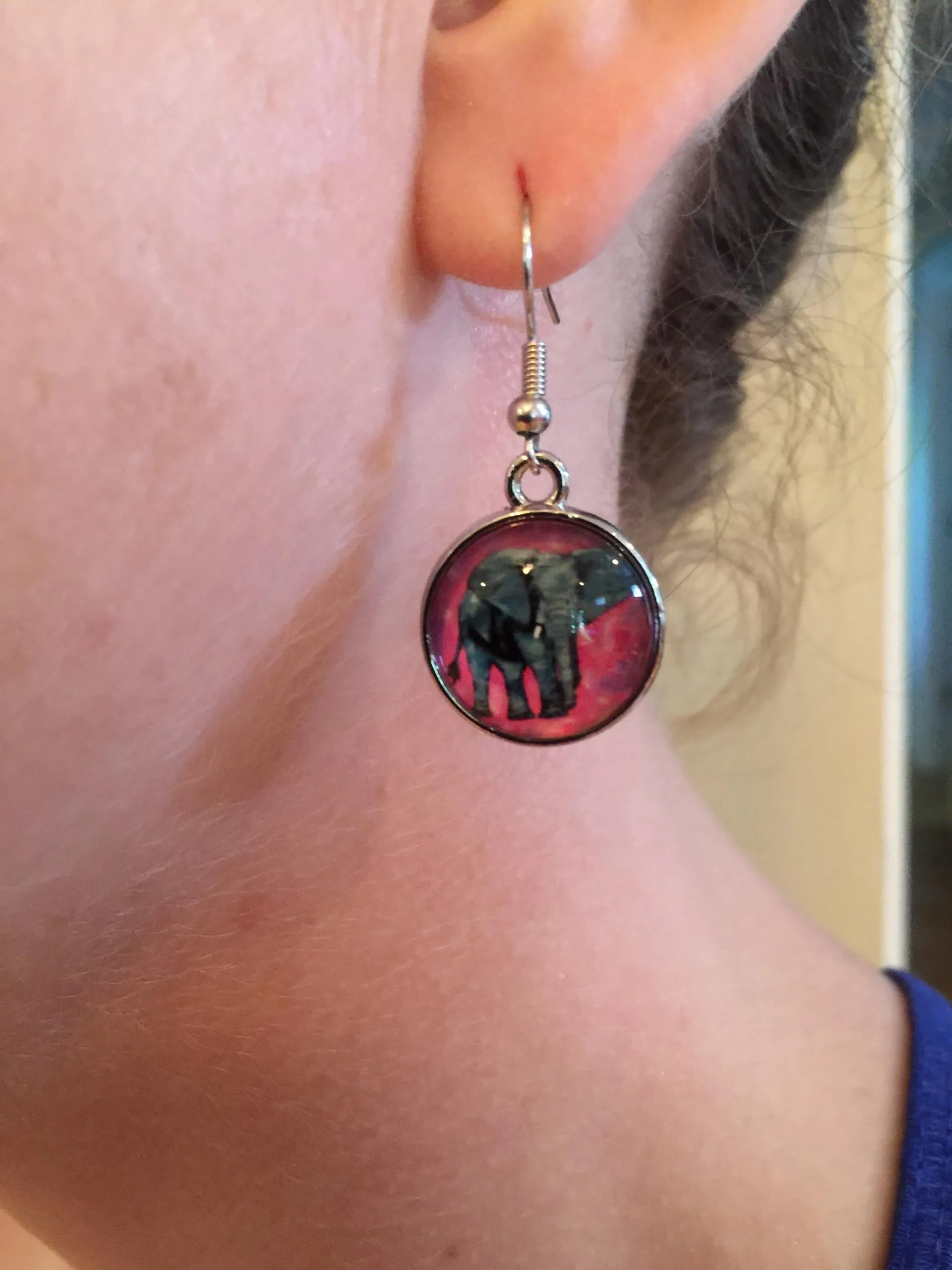 Elephant Earrings - Kelly