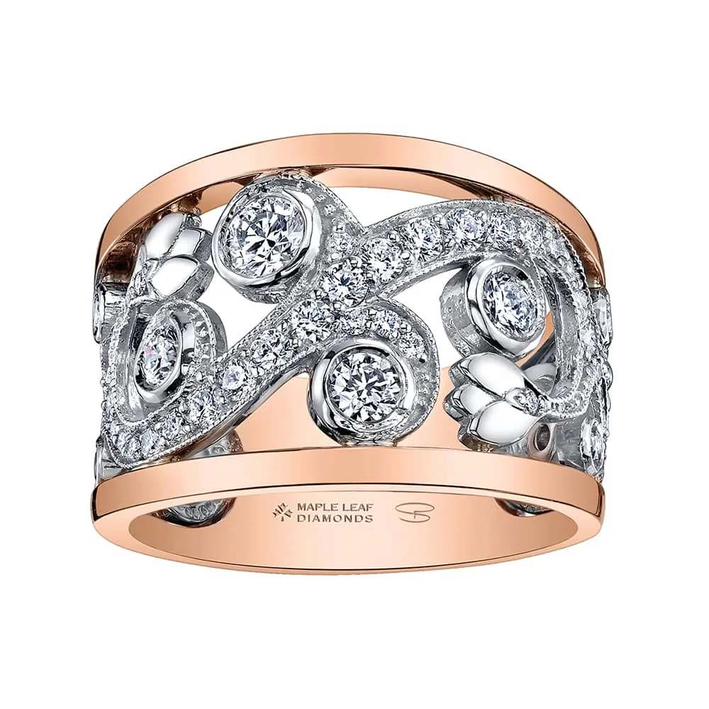 Enchanted Garden Canadian Diamond Floral Ring