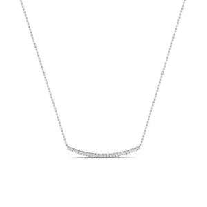 Evergreen Round Bar Diamond Accented Necklace