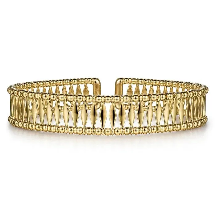 Gabriel & Co. Gold Bujukan Cuff Bracelet