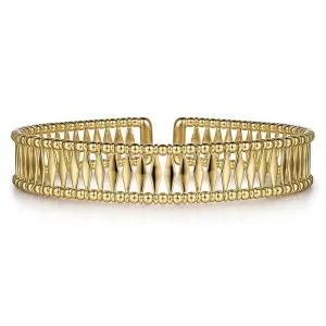 Gabriel & Co. Gold Bujukan Cuff Bracelet