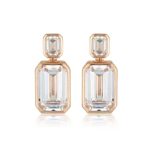 GEORGINI LUXE SONTUOSA EARRINGS ROSE GOLD