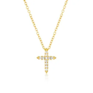 Georgini Rock Star Cross Gold Pendant