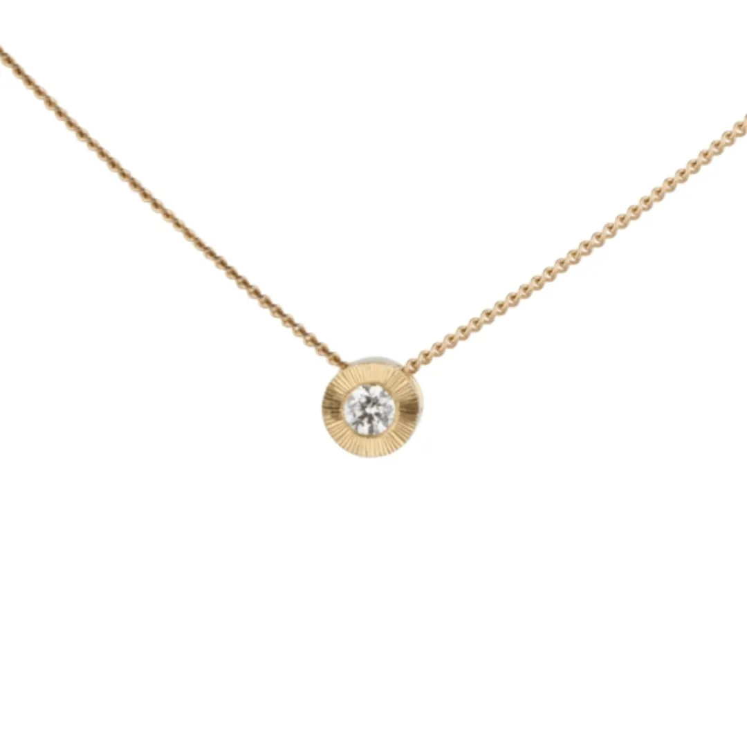 Gold Small Aurora Diamond Necklace