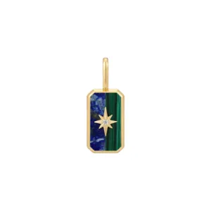 Gold Star Tag Charm