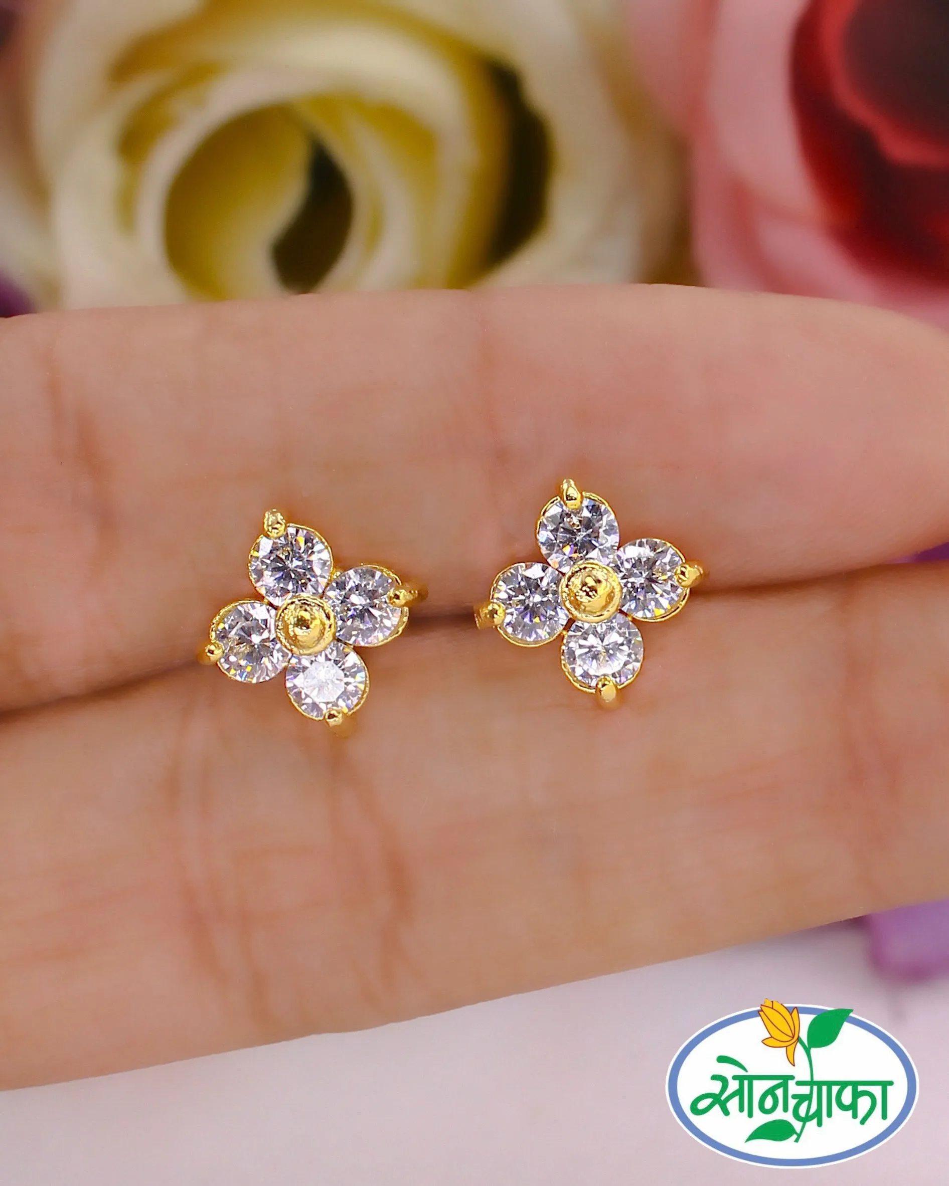 GRACEFUL ENCHANTMENT DIAMOND EAR-STUDS