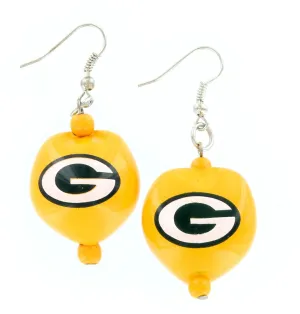 Green Bay Packers Kukui Nut Earrings