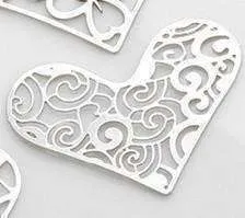 Hearts Cut Out Plate for Heart Charm Locket Necklaces ~ Choose Your Theme!