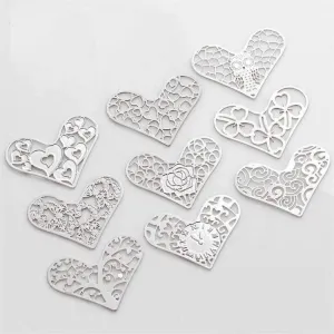 Hearts Cut Out Plate for Heart Charm Locket Necklaces ~ Choose Your Theme!