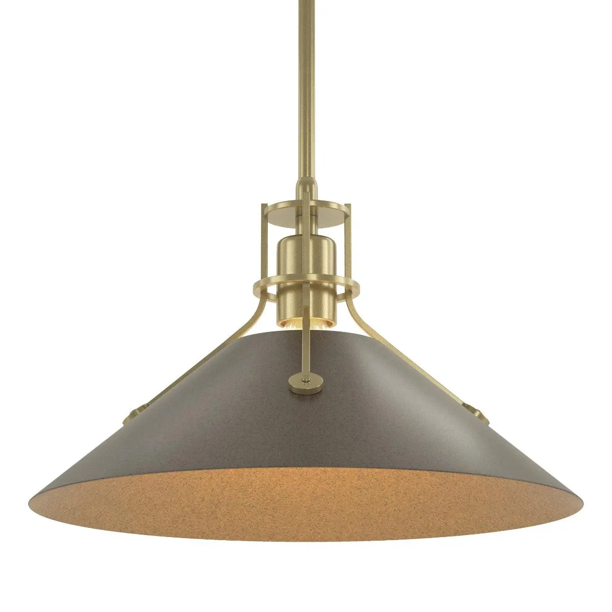 Henry 14 in. Pendant Light Modern Brass finish