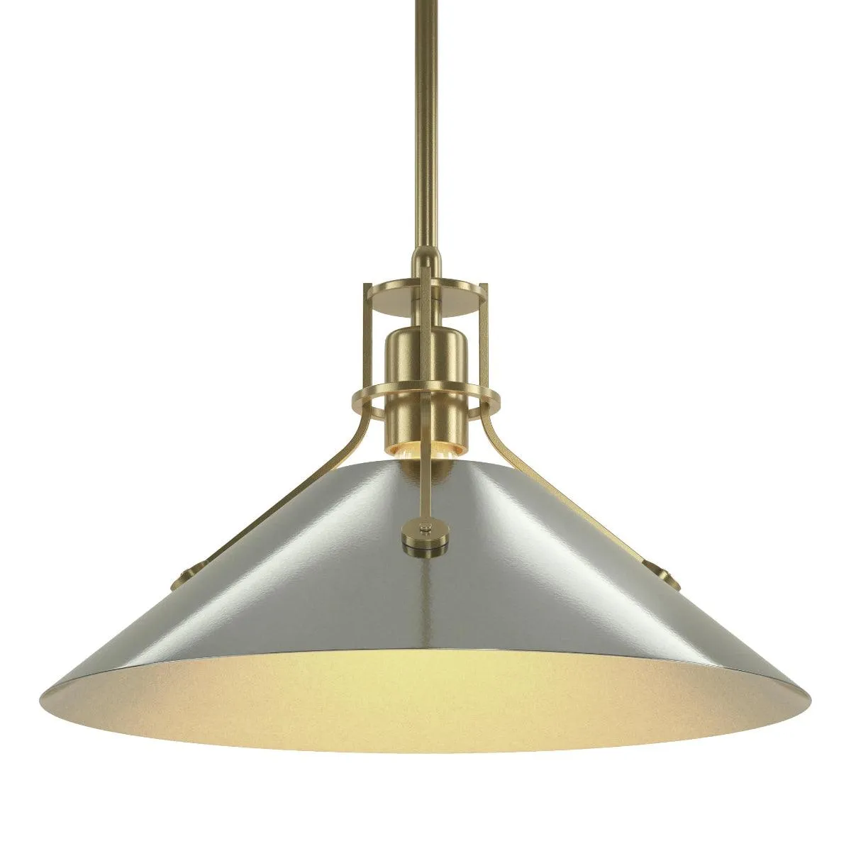 Henry 14 in. Pendant Light Modern Brass finish