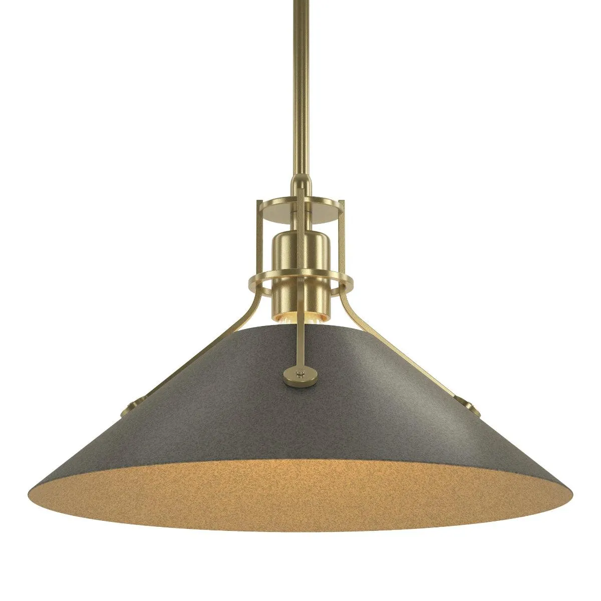 Henry 14 in. Pendant Light Modern Brass finish