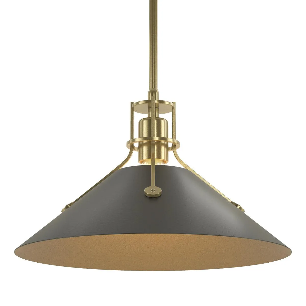 Henry 14 in. Pendant Light Modern Brass finish