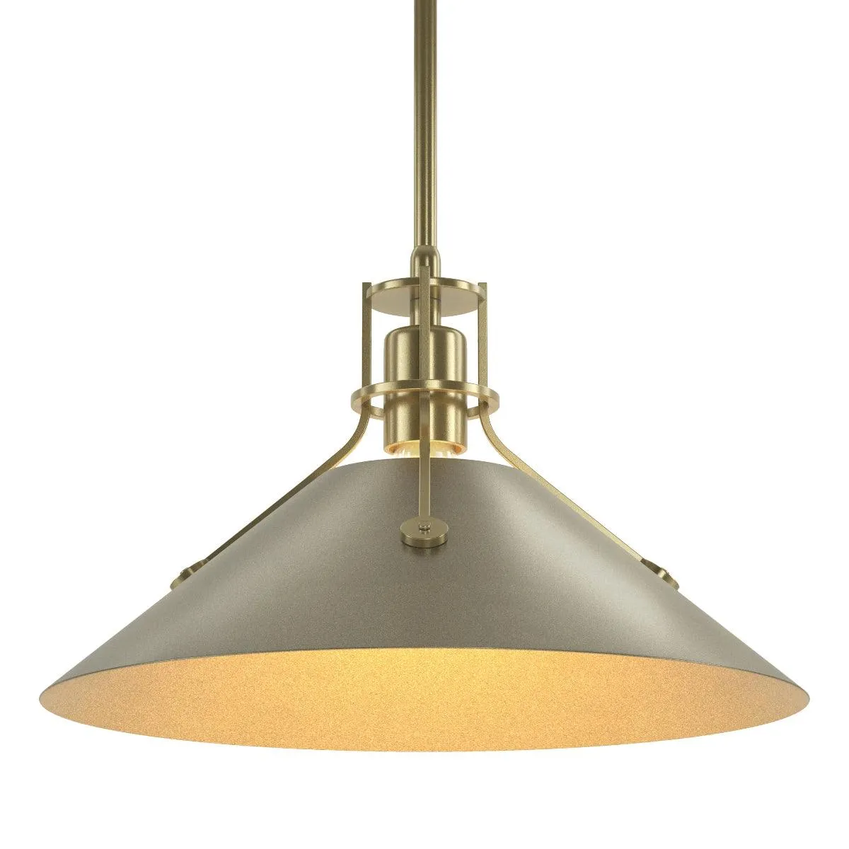 Henry 14 in. Pendant Light Modern Brass finish