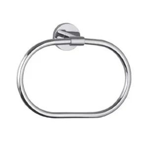 Hindware F880007CP Brass Contessa Towel Ring (Silver)