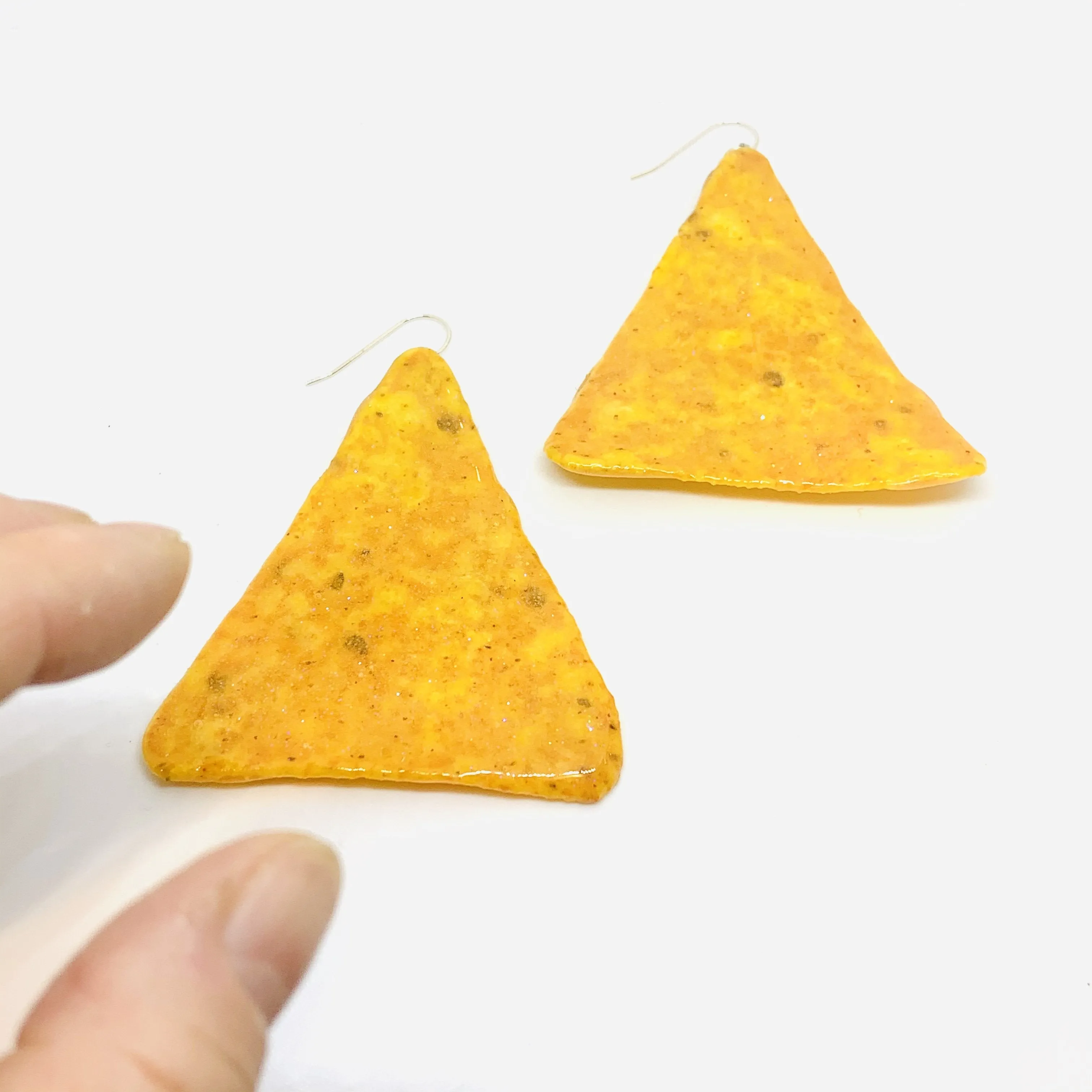 Hot Tortilla Chip Earrings