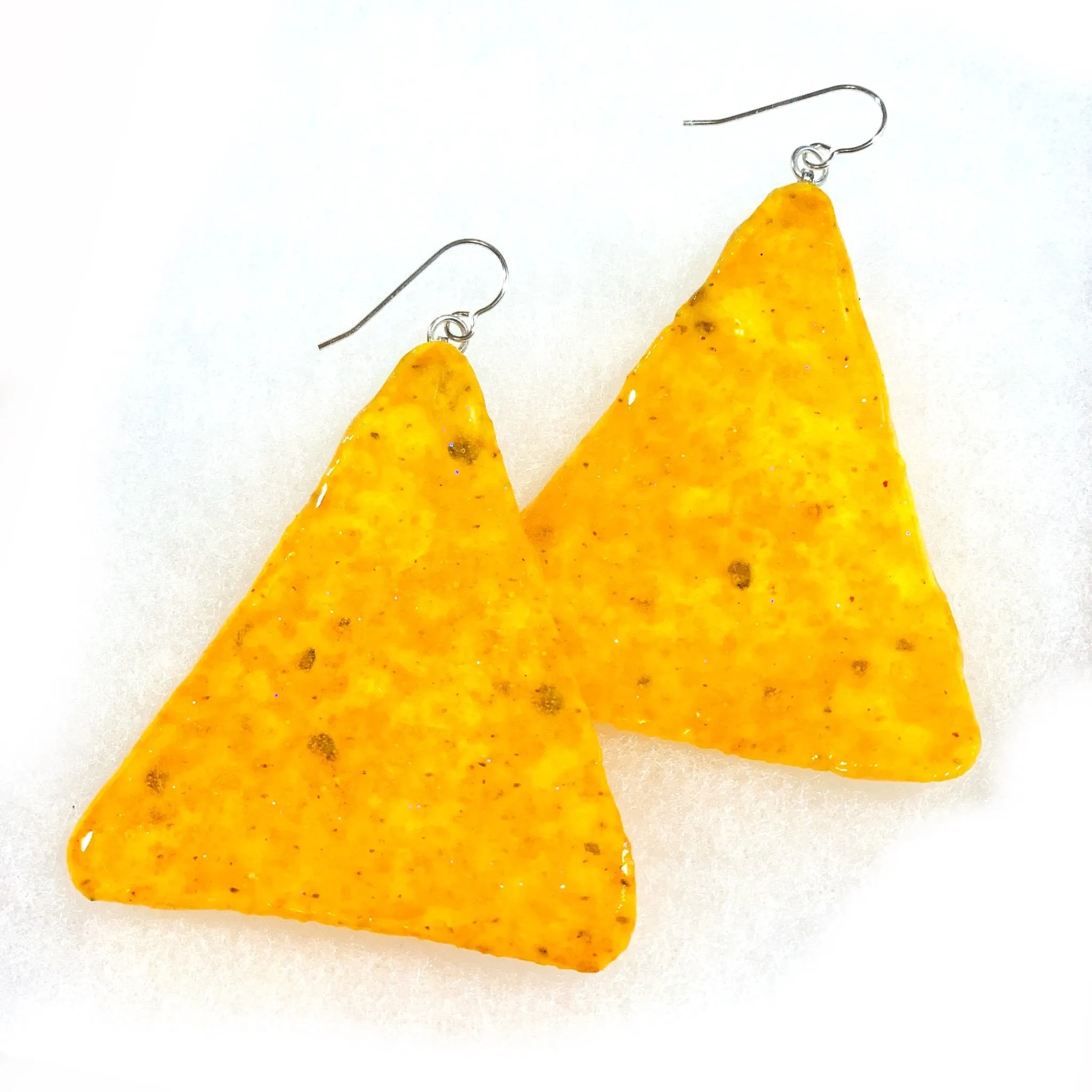 Hot Tortilla Chip Earrings