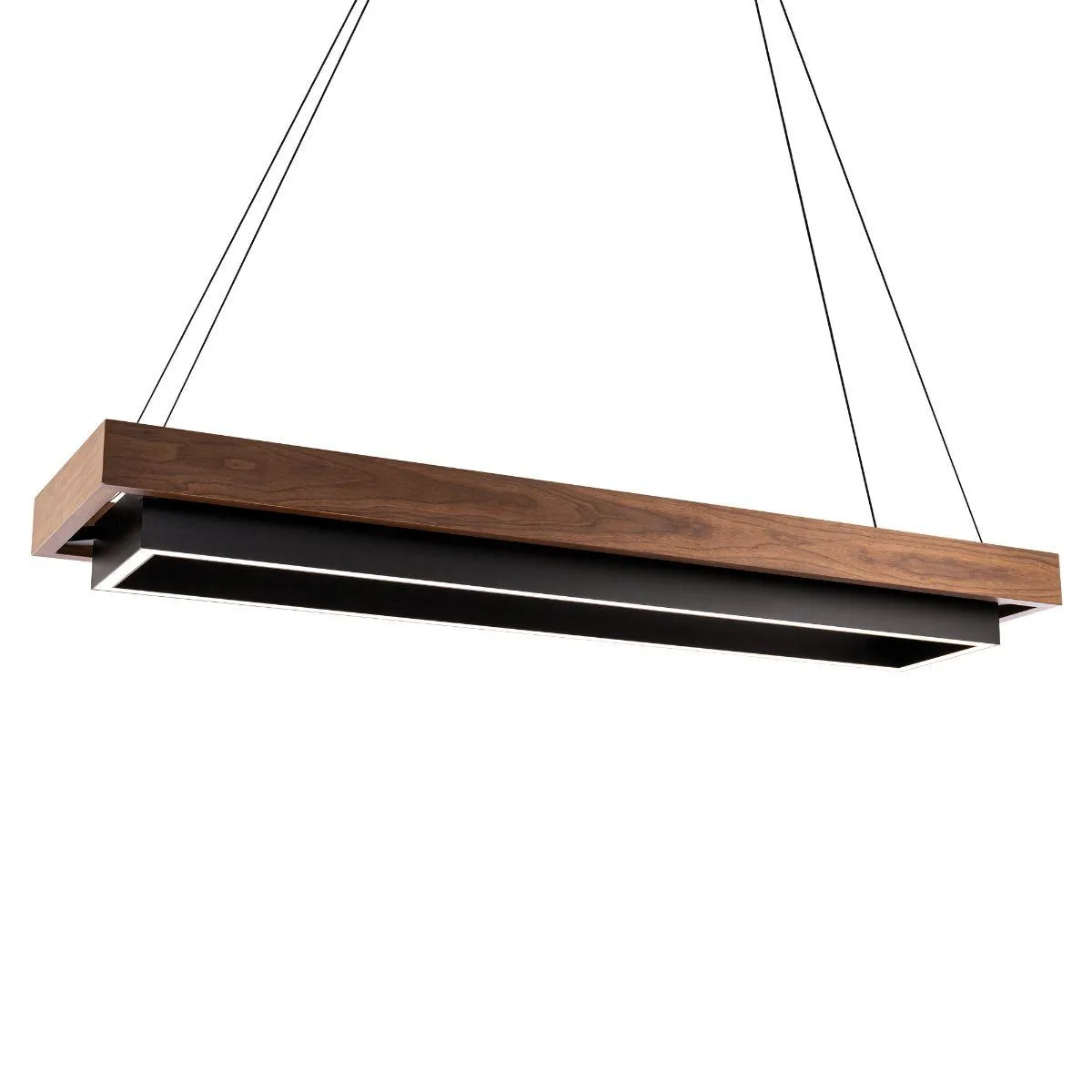 Huster 54 in. LED Pendant Light Black finish