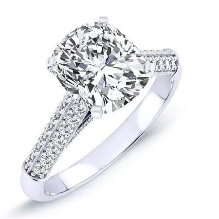 Iberis - Cushion Moissanite Engagement Ring