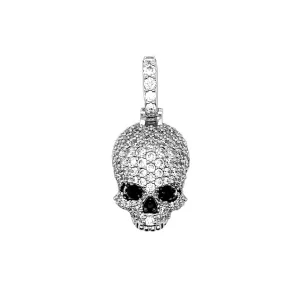 Iced Black Stone Skull