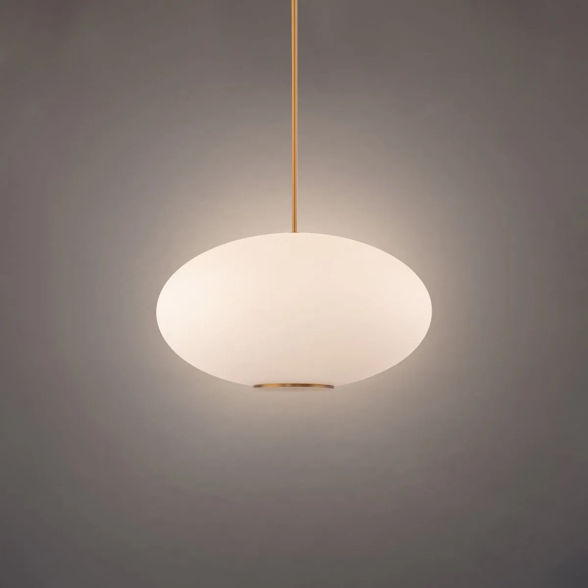 Illusion 22 in. LED Pendant Light 3500K Brass finish