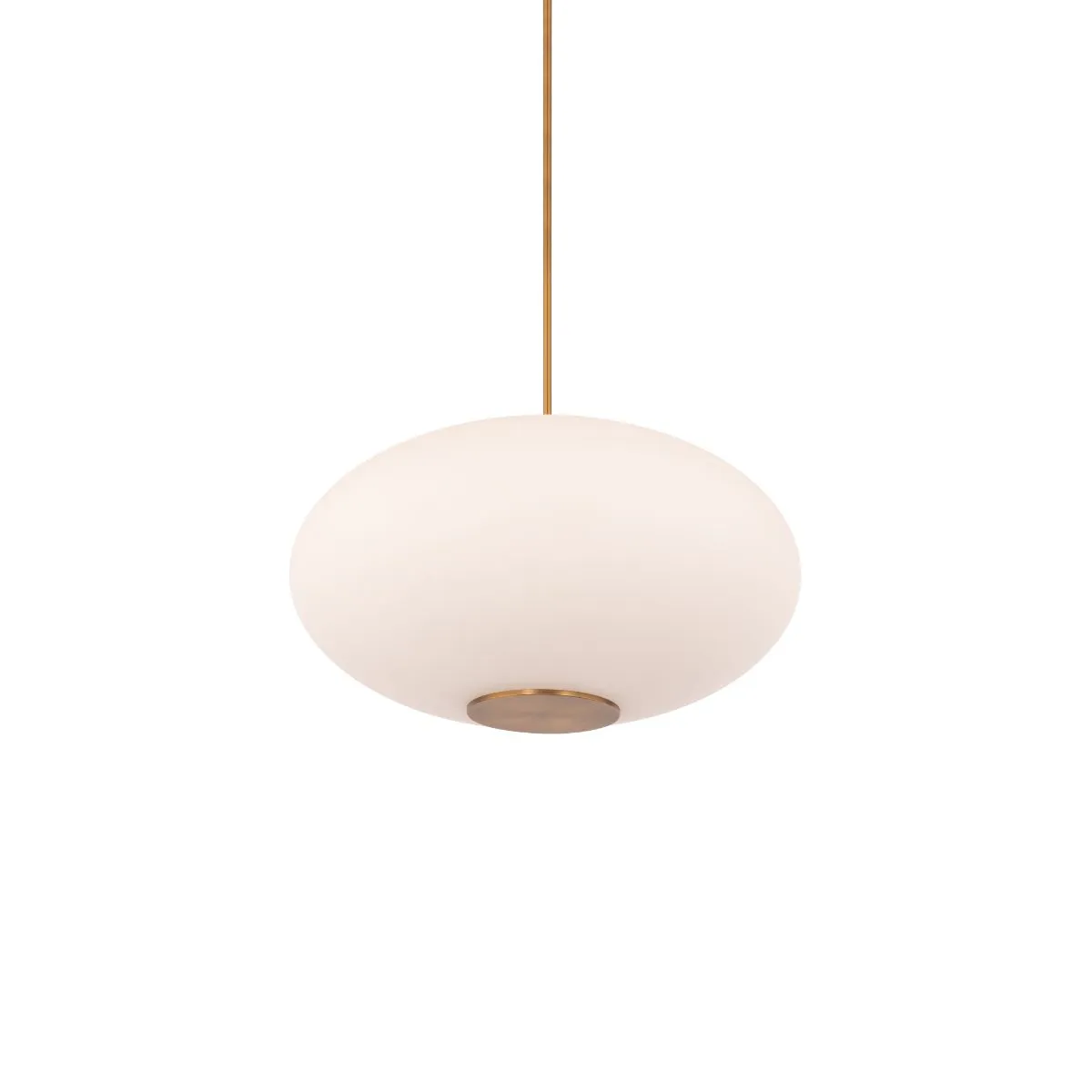 Illusion 22 in. LED Pendant Light 3500K Brass finish