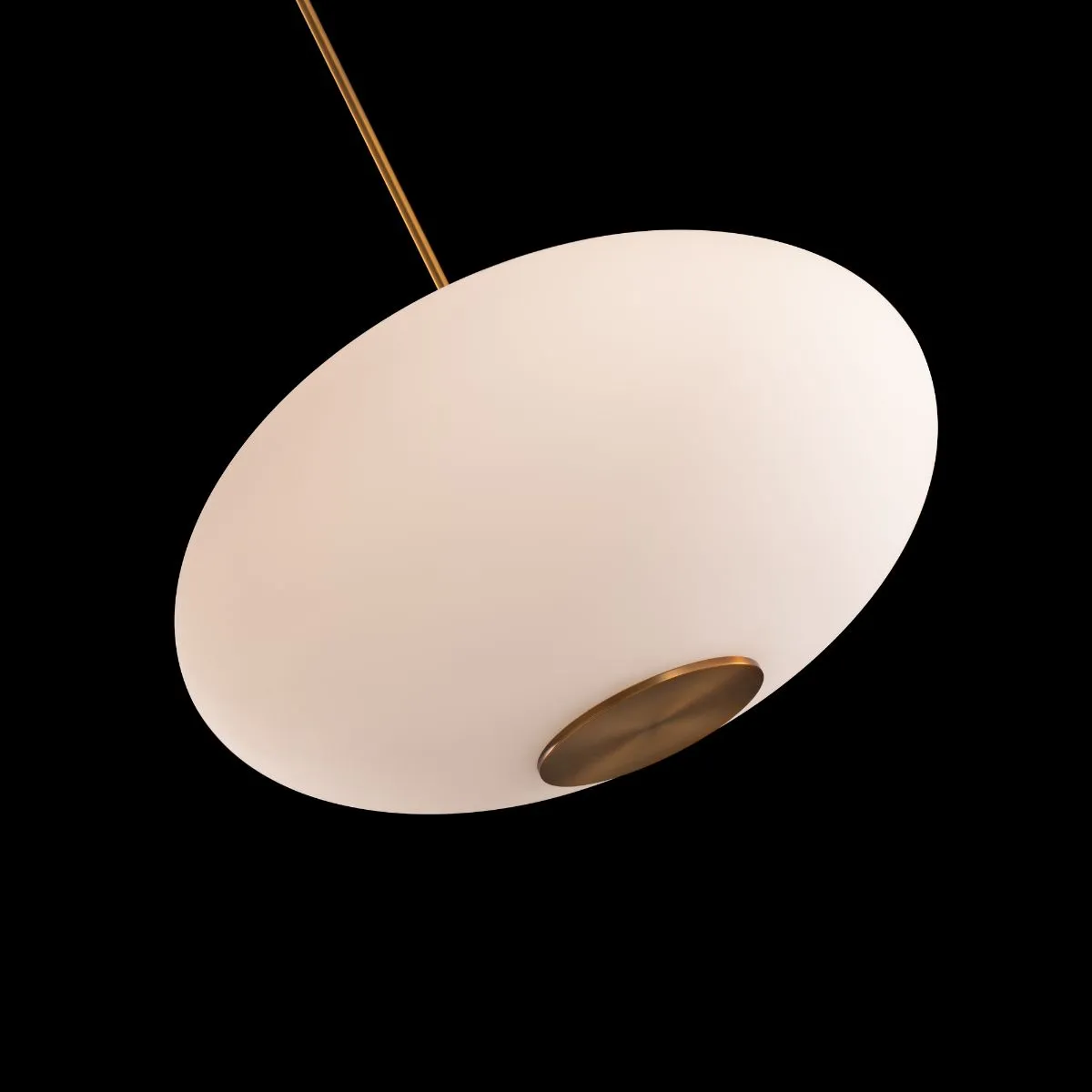 Illusion 22 in. LED Pendant Light 3500K Brass finish