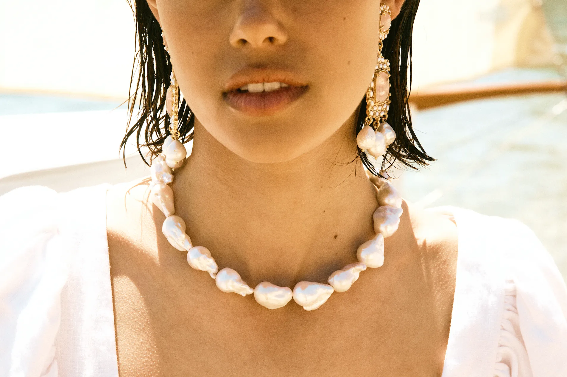 Isabetta Necklace Pearl