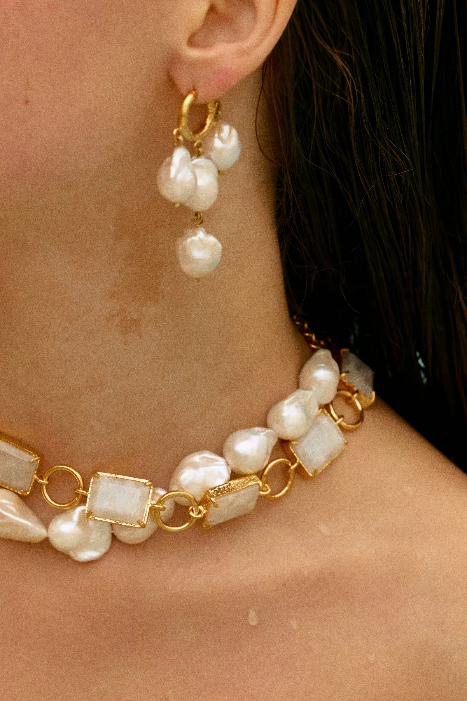 Isabetta Necklace Pearl