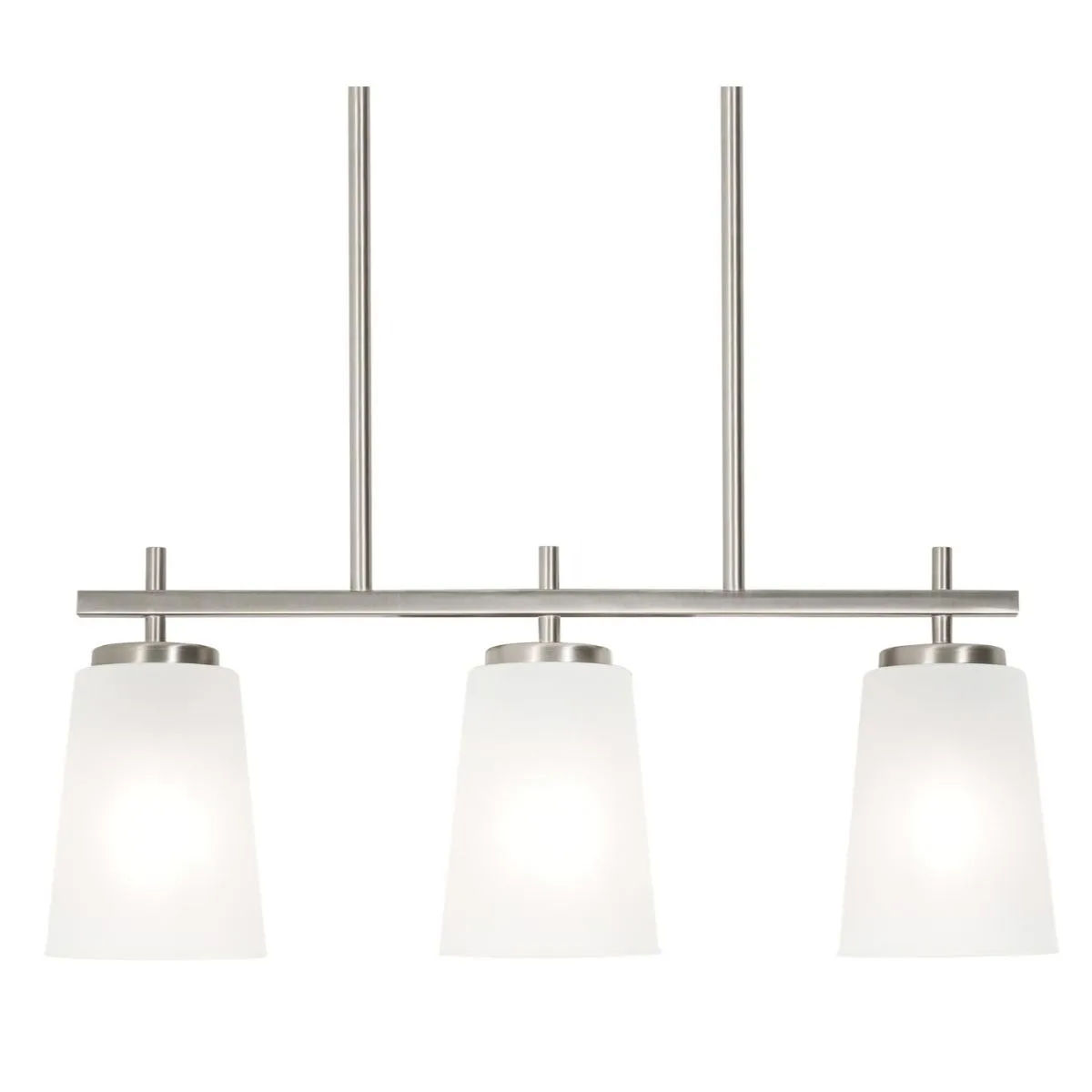 Joanna 23 in. 3 Lights Pendant Light Satin Nickel Finish