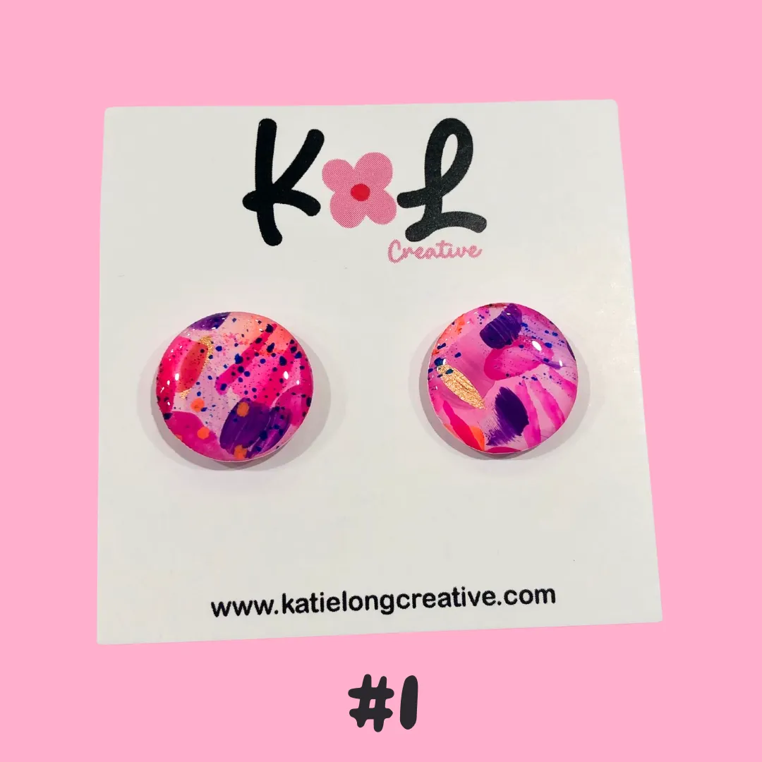 Katie Long Stud Earrings - Various