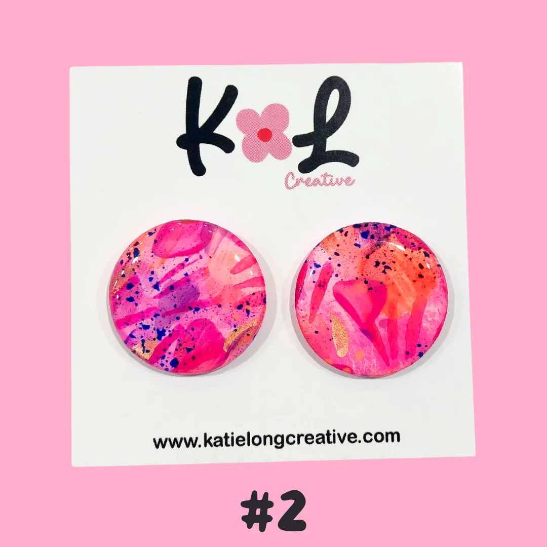 Katie Long Stud Earrings - Various