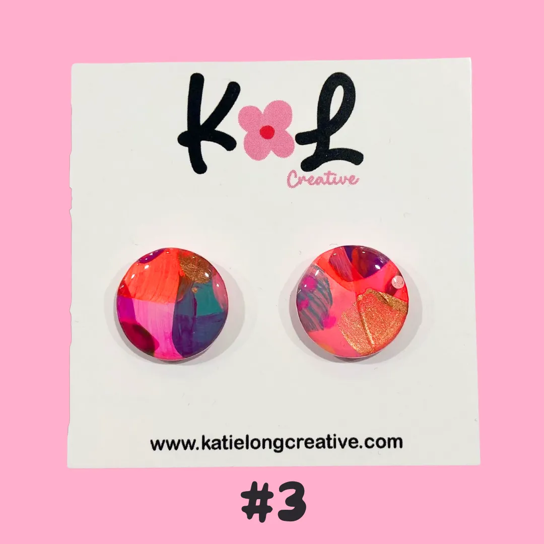 Katie Long Stud Earrings - Various