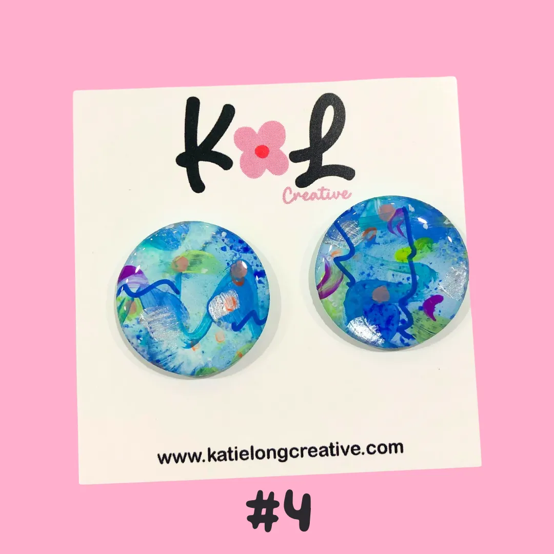 Katie Long Stud Earrings - Various