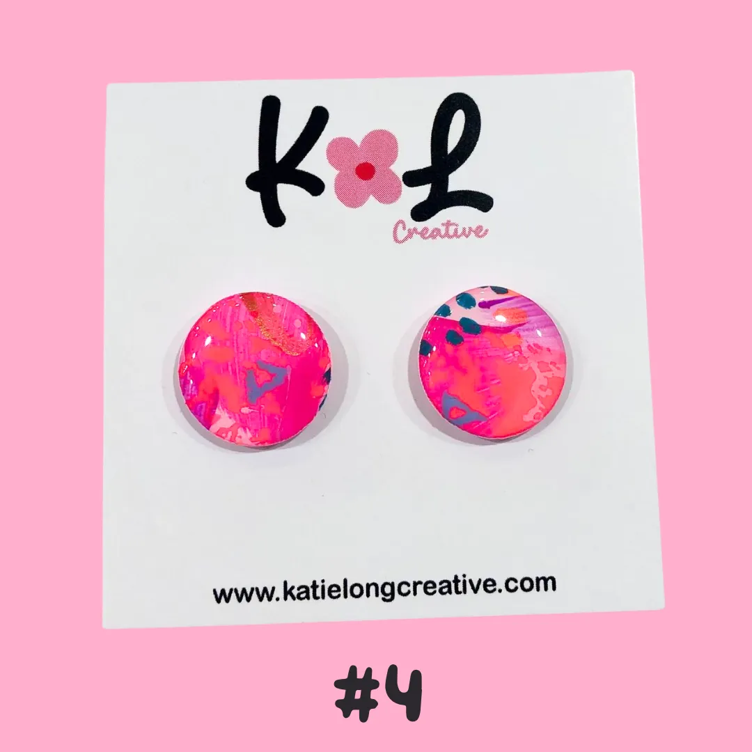 Katie Long Stud Earrings - Various