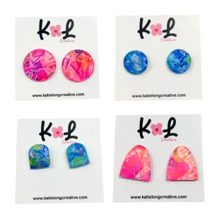 Katie Long Stud Earrings - Various