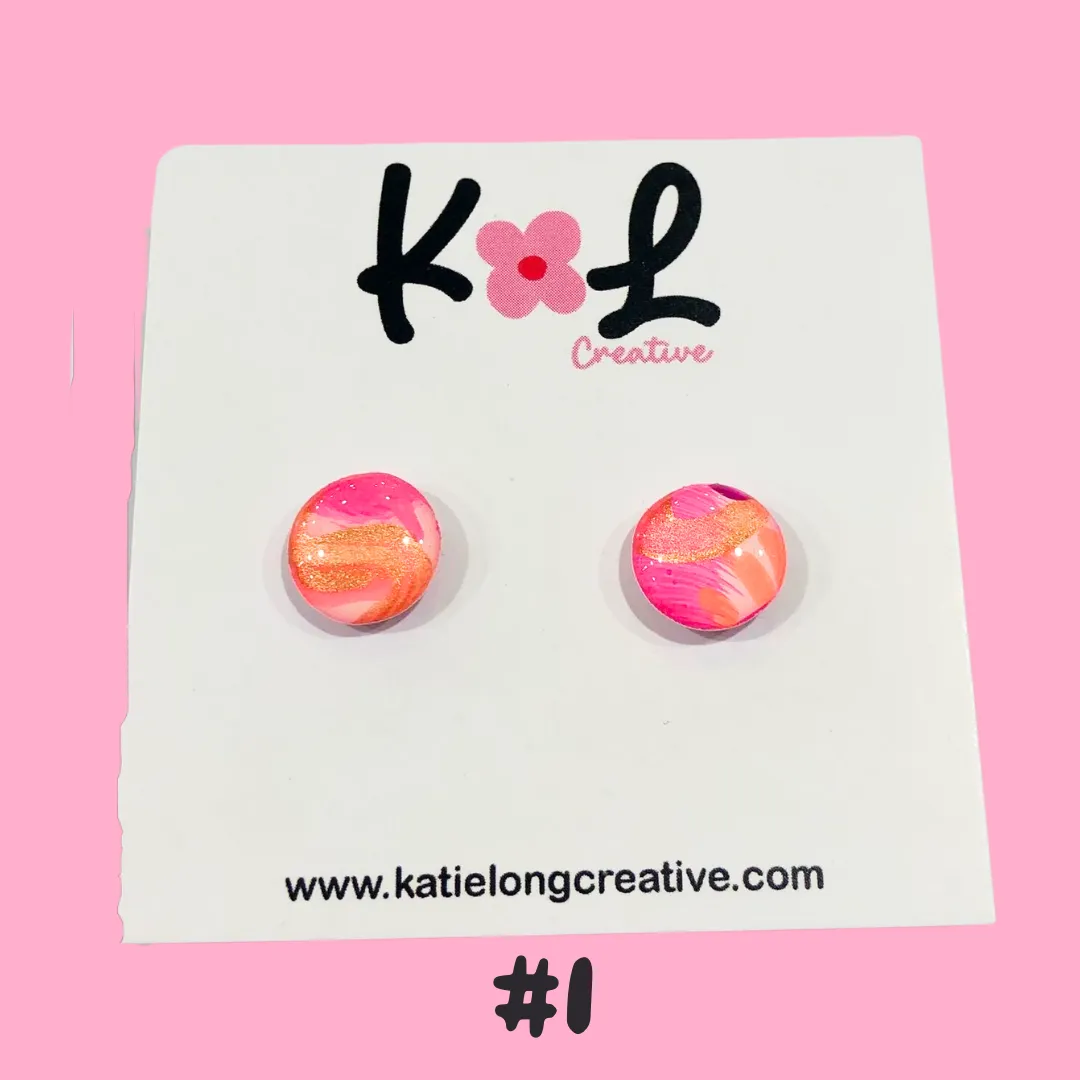 Katie Long Stud Earrings - Various