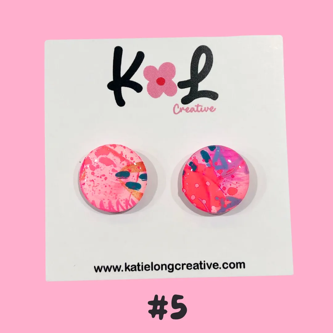 Katie Long Stud Earrings - Various