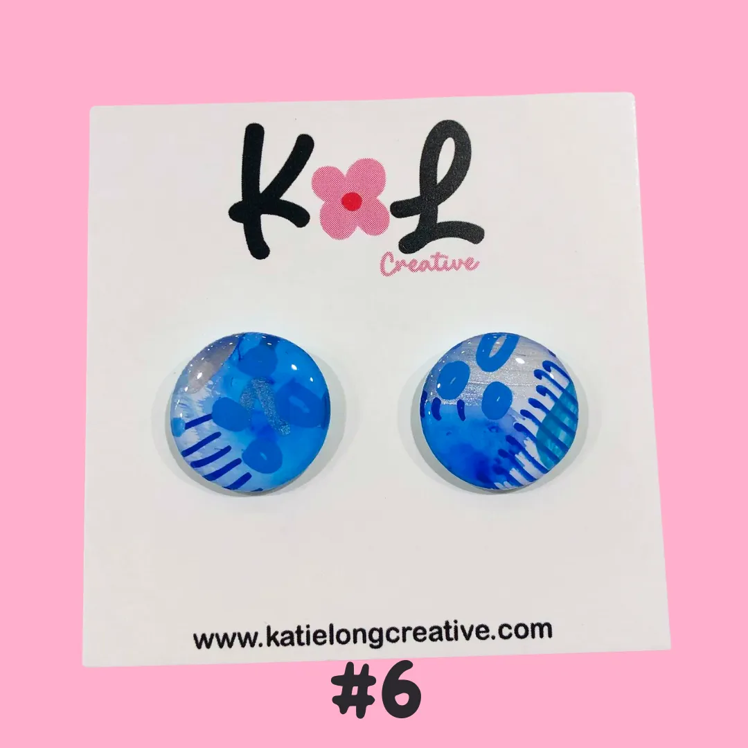 Katie Long Stud Earrings - Various