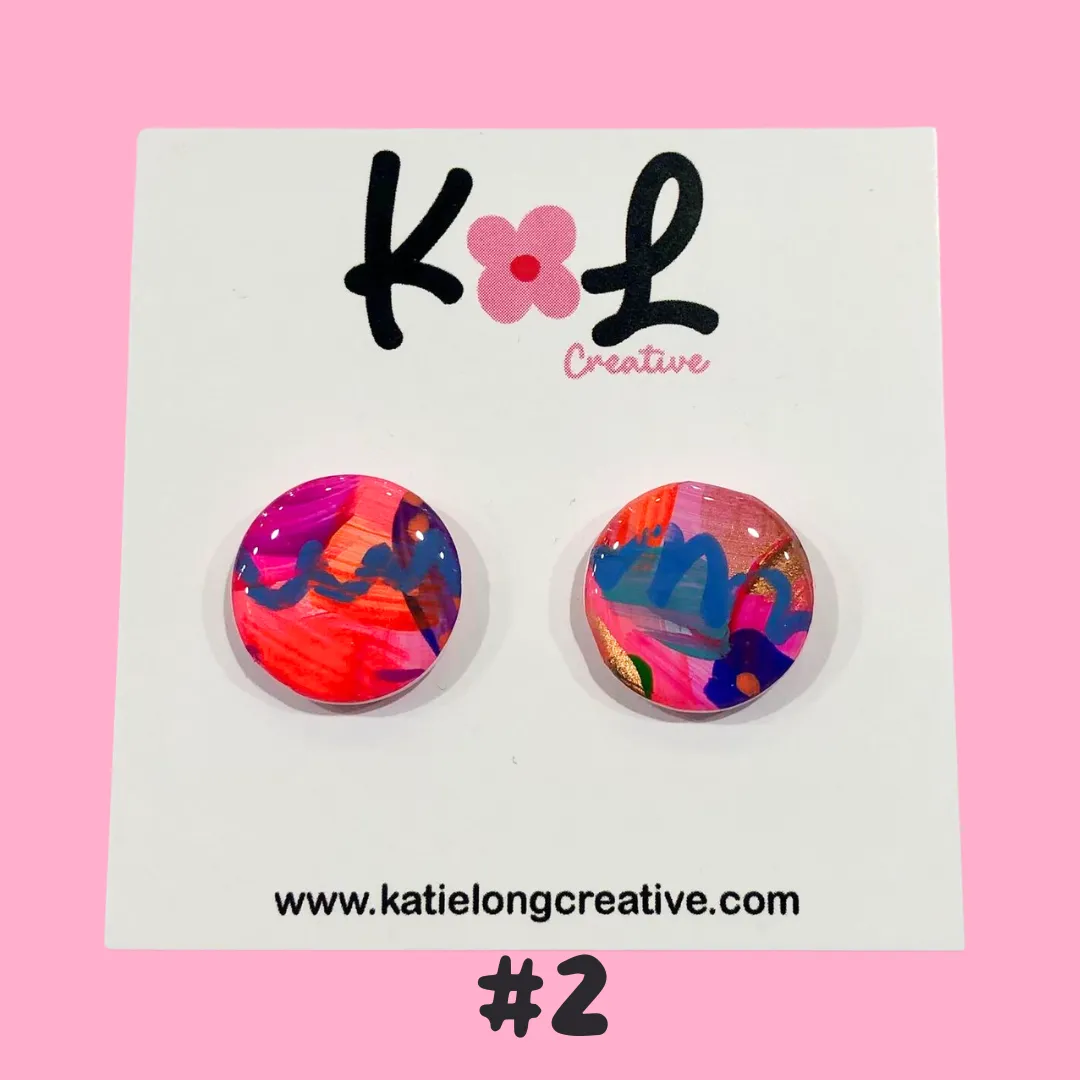 Katie Long Stud Earrings - Various