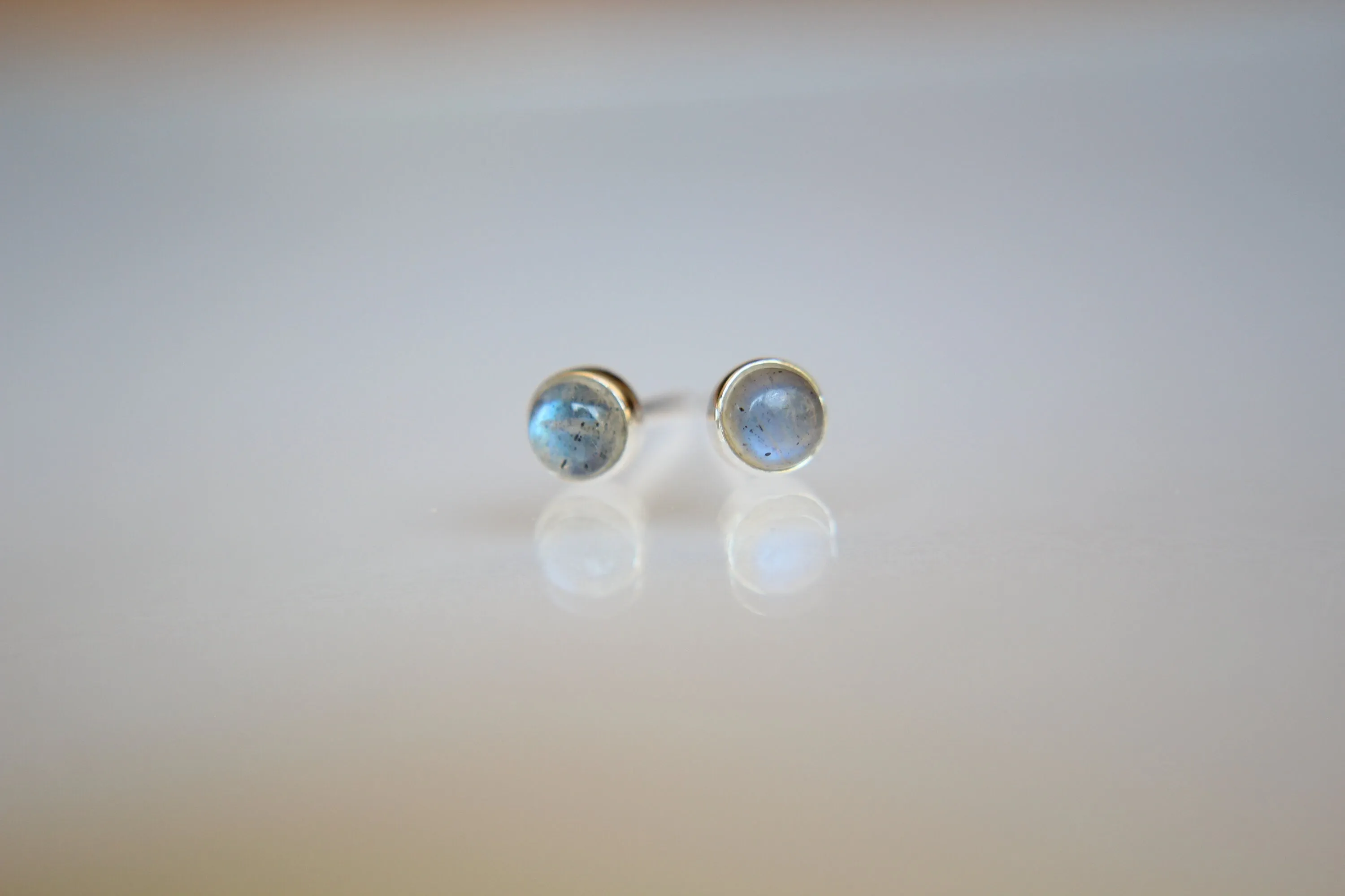 Labradorite Earrings, Gemstone Earrings, Sterling Earrings, Post Earrings, Labradorite Post Earrings, Small Earrings, Minimalist Earrings