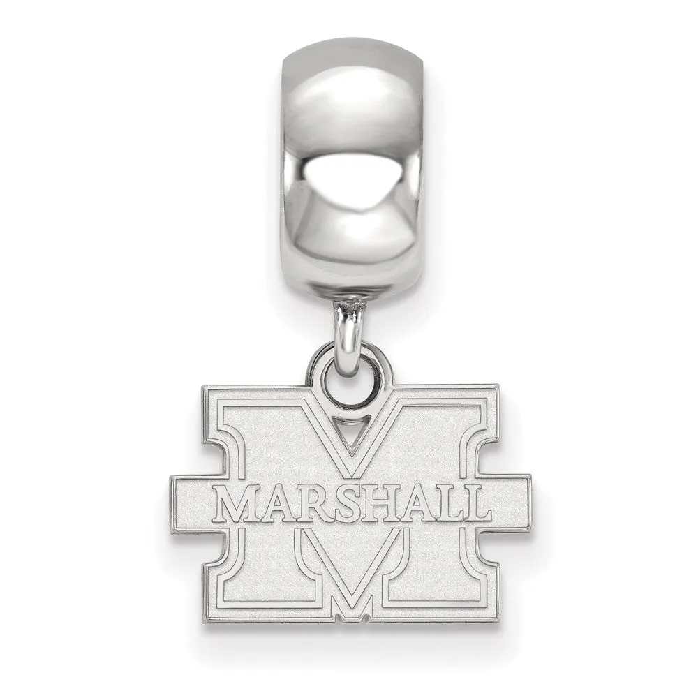 Logo Art Marshall University Charm Bead Xs Dangle in Sterling Silver