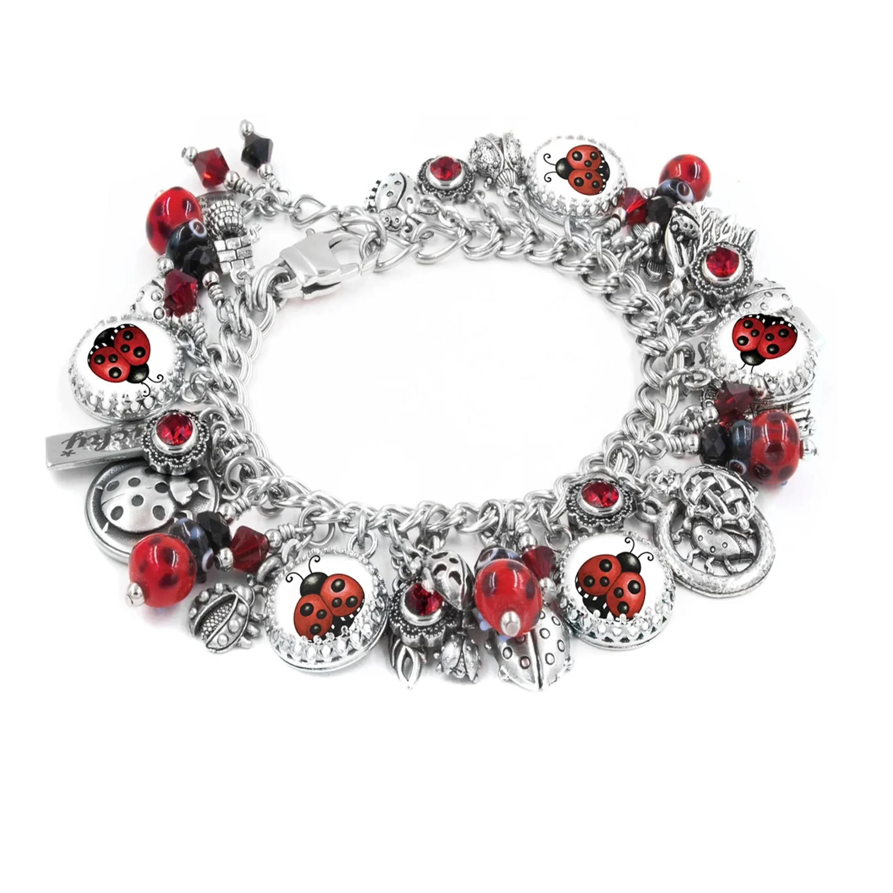 Lucky Ladybug Charm Bracelet