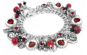 Lucky Ladybug Charm Bracelet