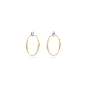 Marco Bicego Marrakech Onde Diamond Link Stud Earrings