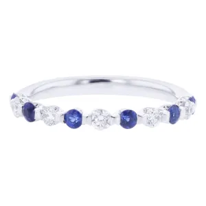 Mazarine Sapphire and Diamond Ring