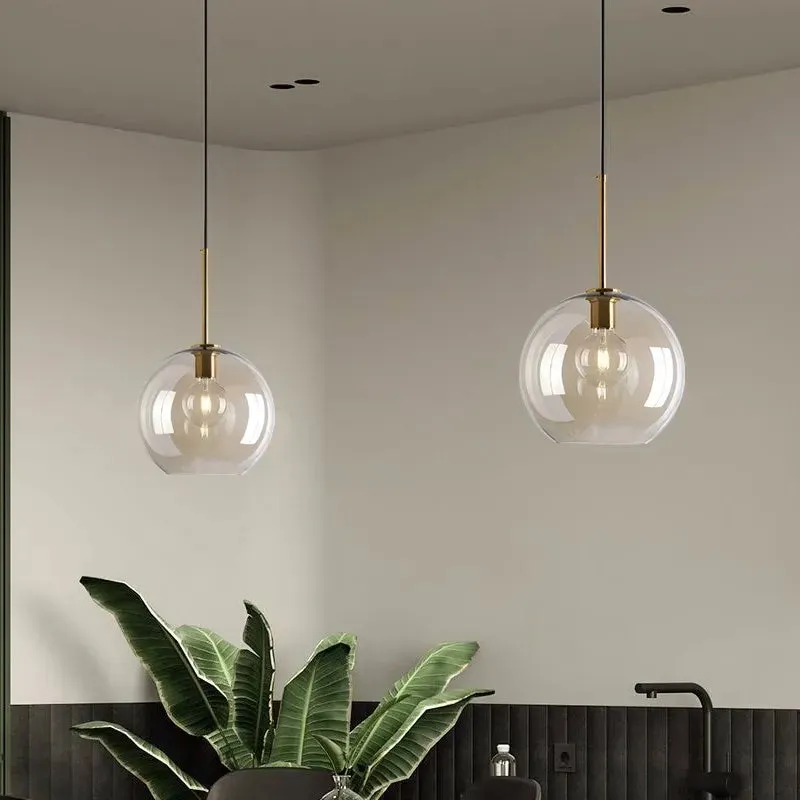 Modern Adjustable Hand Blown Lux Pendant Lights