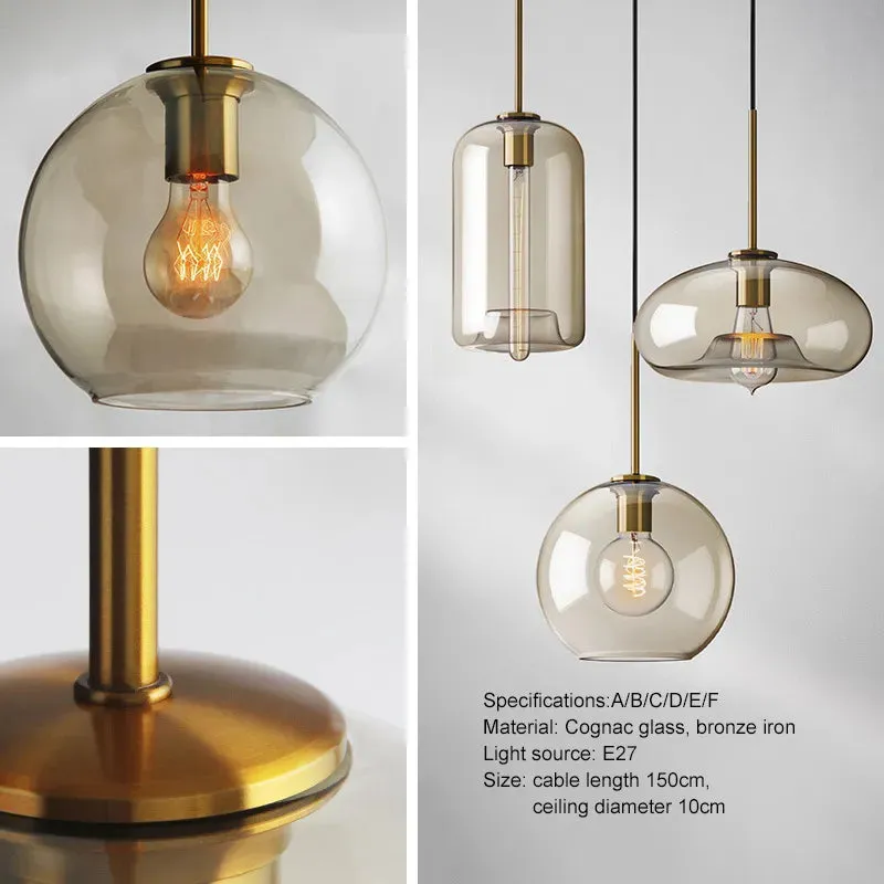 Modern Adjustable Hand Blown Lux Pendant Lights