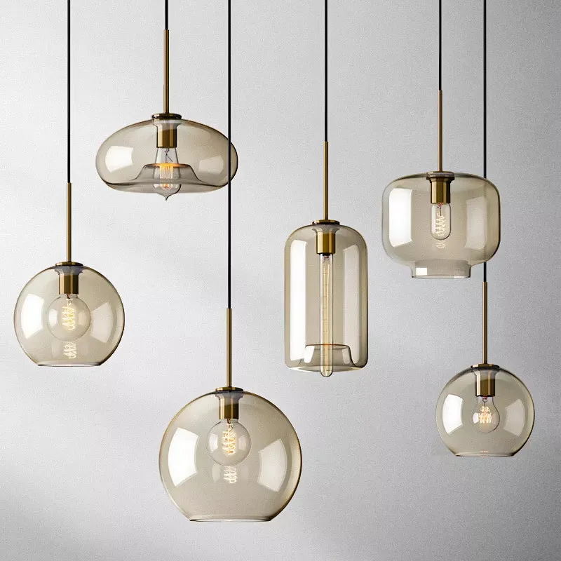 Modern Adjustable Hand Blown Lux Pendant Lights